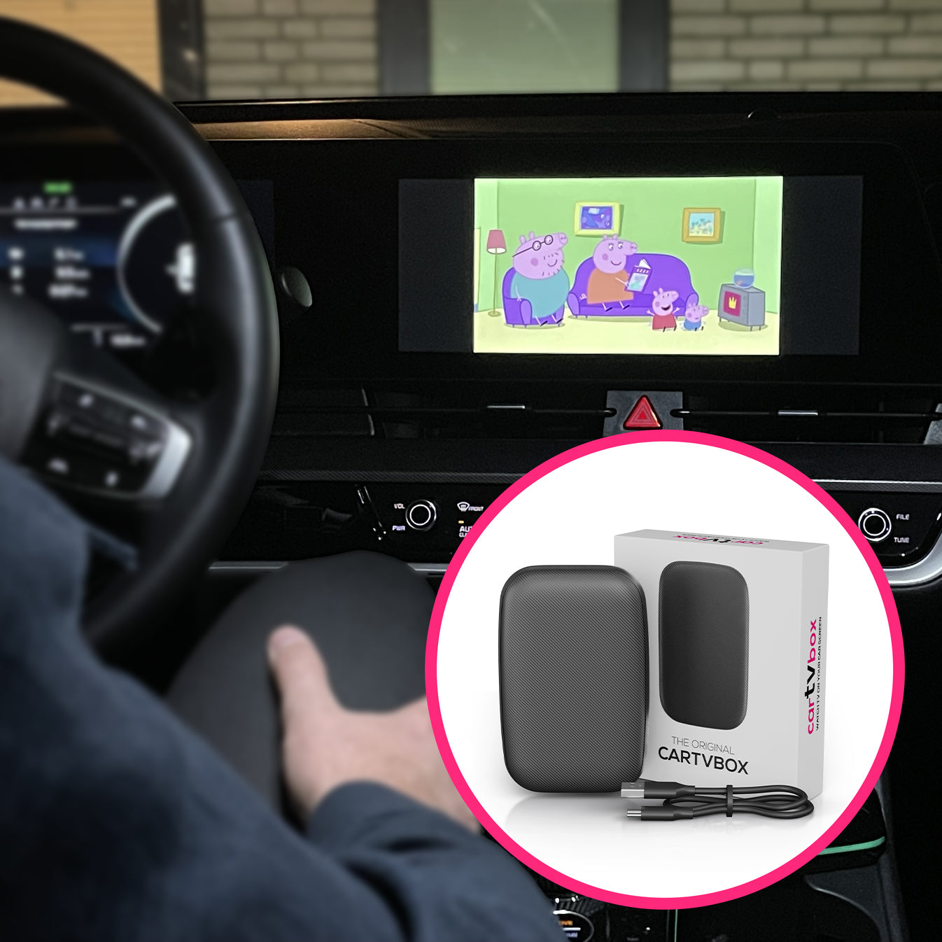 CarTVbox - Drahtloser Zugang zu , Netflix und Apple CarPlay/Android  Auto im Auto